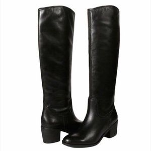 Sam Edelman Loren Black Leather Knee High Boots Size 6.5 M